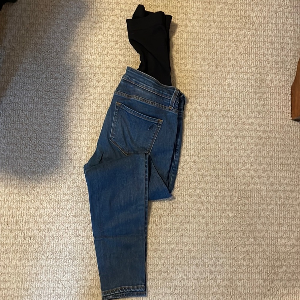 Blanqi maternity jeans size 10 in clean wash